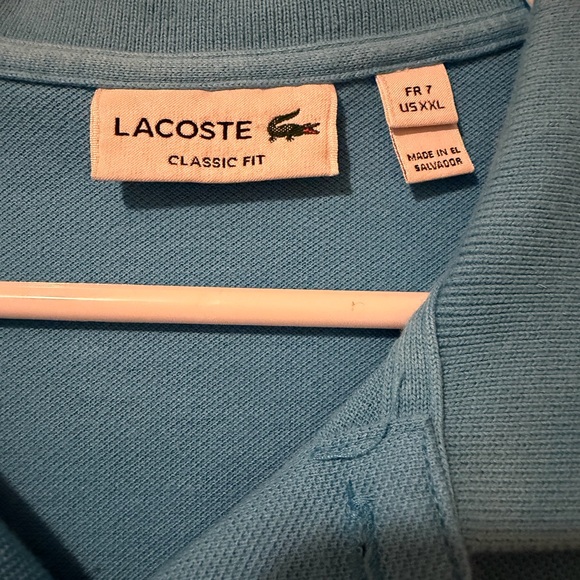 Lacoste Blue Classic Fit Polo Shirt Men’s XXL Crocodile Logo - Picture 3 of 3